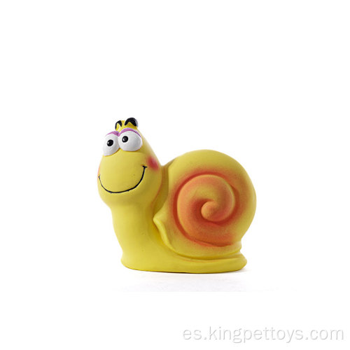 Juguete para perros látex snail sonido mascota látex juguete